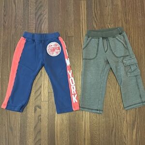 Lot of 2 boys sweatpants / joggers 2 /2T EUC